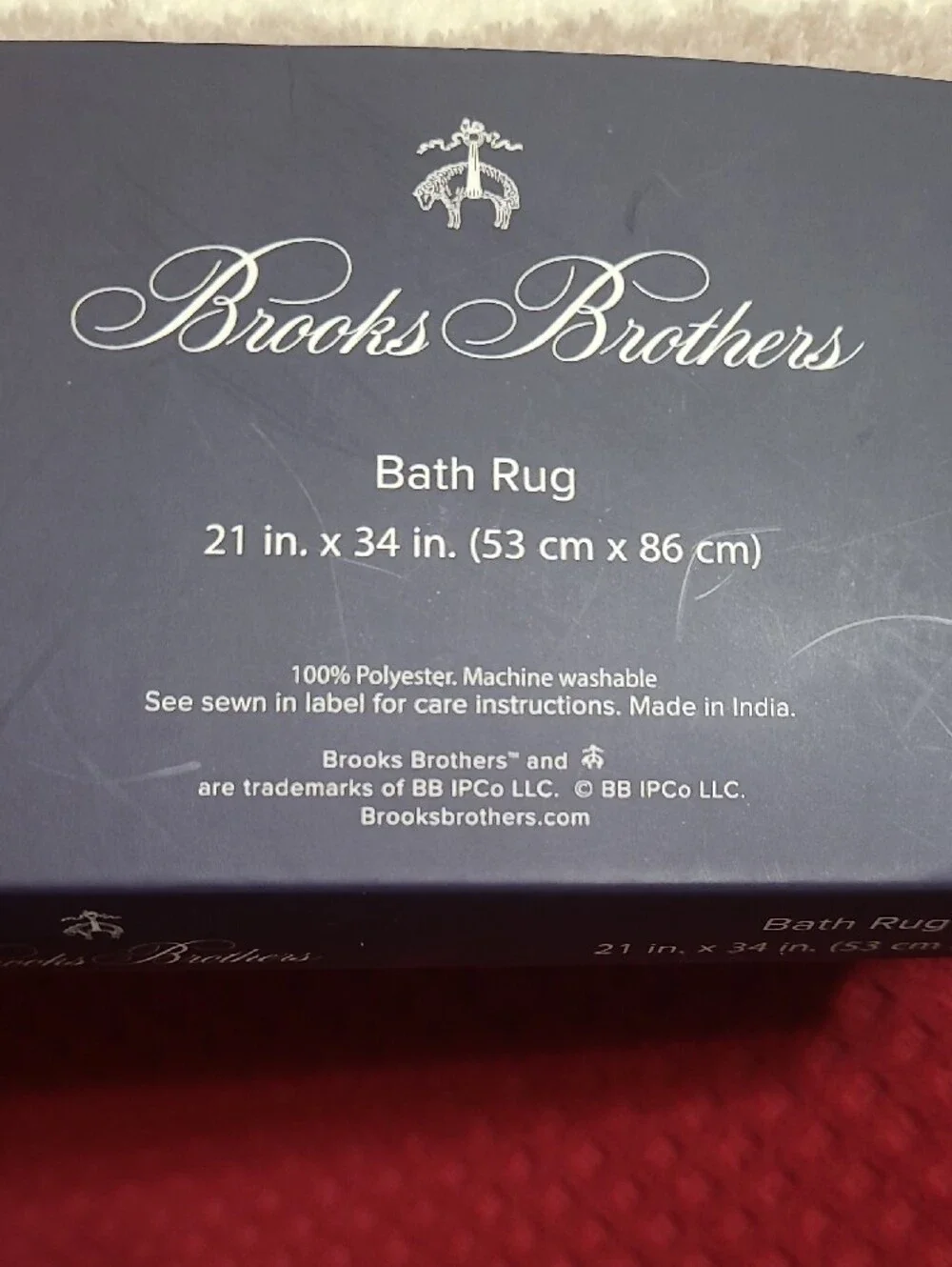 Brooks Brothers Striped Bath Rug